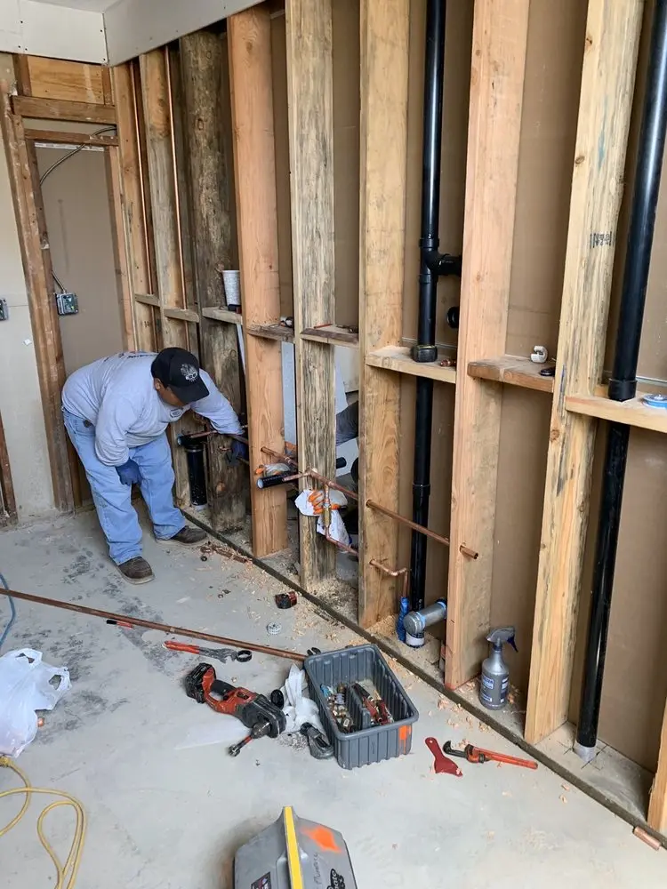 Commercial rough-in plumbing for Commercial Plumbing in Garden City South
